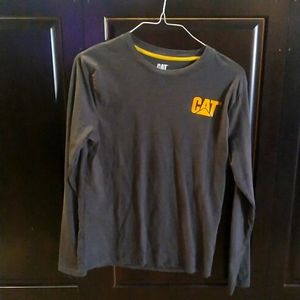 CAT Long-sleeved Logo Tee Small